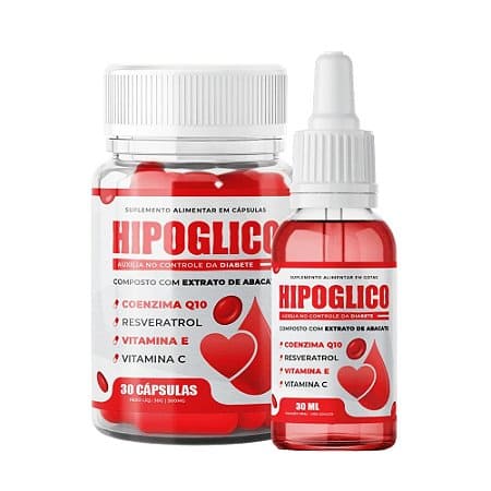 Hipoglico 60 Cápsulas + Frasco de 30ml - Compre 1 Leve 2 + Brinde Exclusivo + Frete Grátis - Brasil Fast Buy