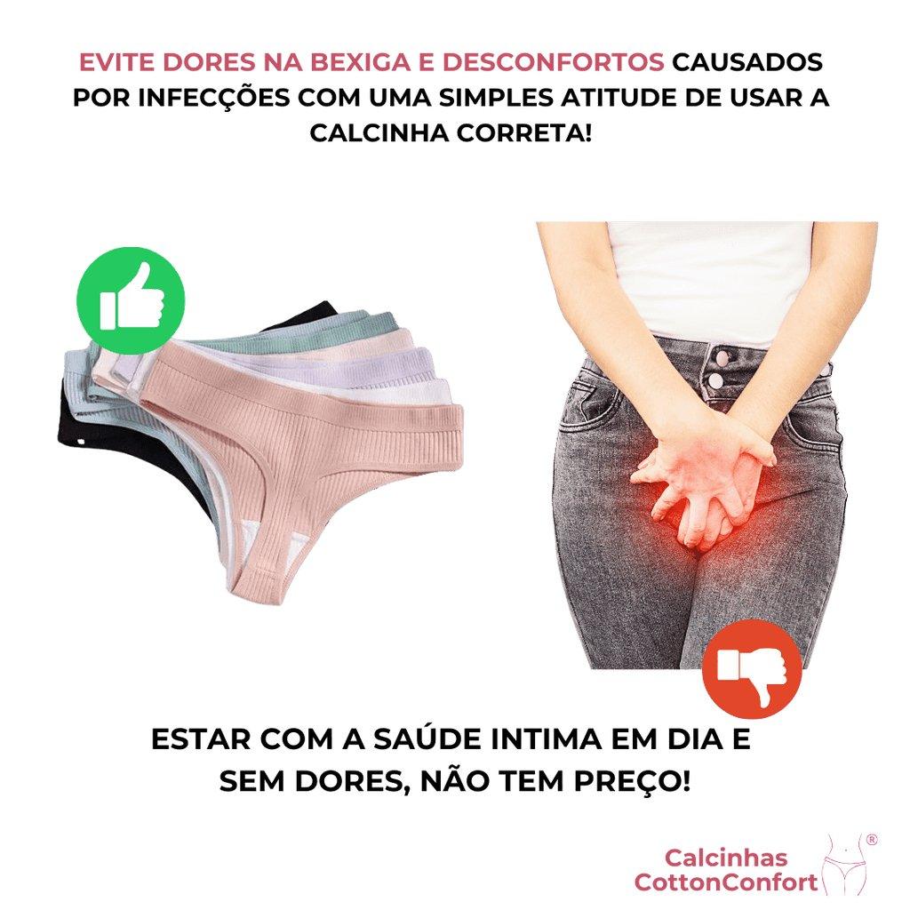 Compre 5 Leve 10 - Calcinha CottonConfort® + Frete Grátis - Brasil Fast Buy