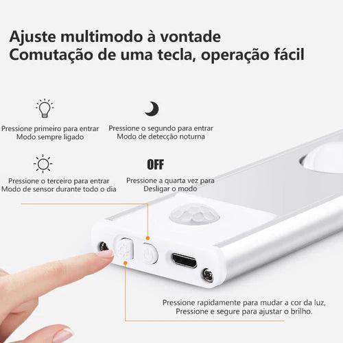 Luminária de Led com Sensor Presencial - Smart Ruler - Compre 1 Leve 2 + Frete Grátis - Brasil Fast Buy