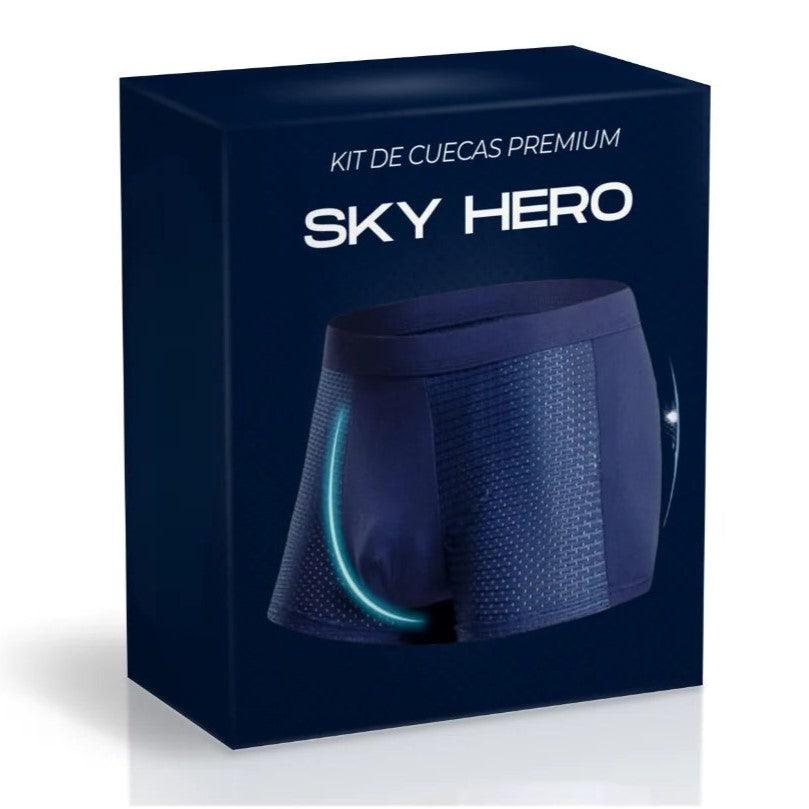 Cuecas de Fibra de Bambu Sky Hero - Compre 5 Leve 10 + 3 Meias Lupo + Frete Grátis - Brasil Fast Buy