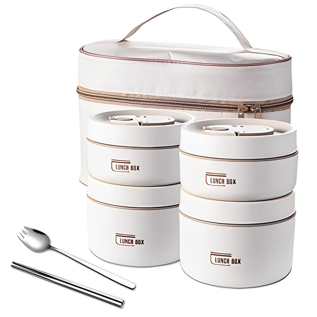 Kit Potes Térmicos Lunchbox + Lancheira E Talheres Grátis - Brasil Fast Buy