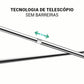 Haste Telescópica de Aço Inoxidável Ajustável + Frete Grátis - Brasil Fast Buy