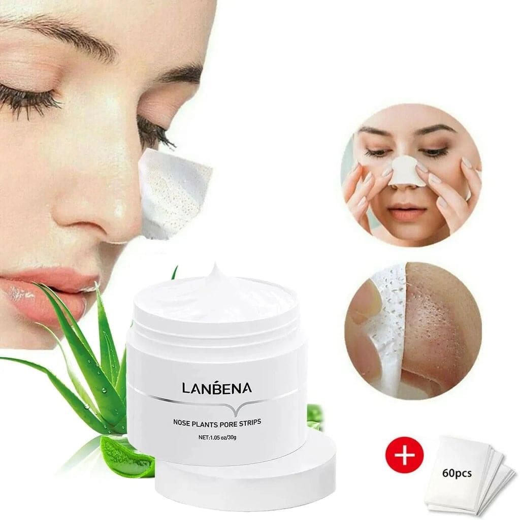 Lanbena® + 60 Adesivos - Máscara Removedora De Cravos e Espinhas - Compre 1 Leve 2 + Frete Grátis - Brasil Fast Buy